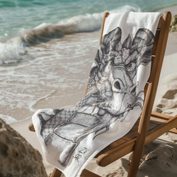 Once A Dragon, Always a Dragon (Beach Towel)